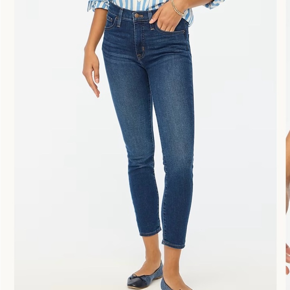 J. Crew Dark Wash Skinny Jeans with Stretch
